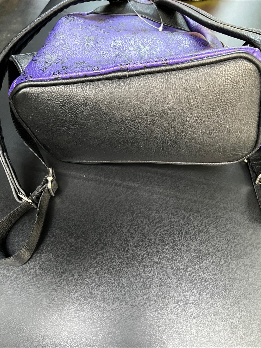 Loungefly Disney haunted mansion Purple Mini Backpack with Black Accents - Picture 4 of 4